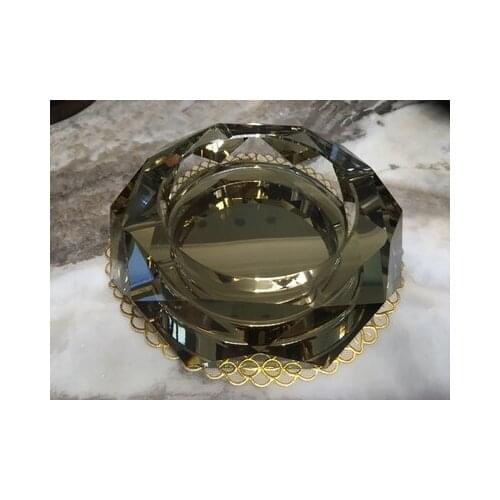 18cm K9 Crystal Europe type Ashtray Creative octagon style ashtray