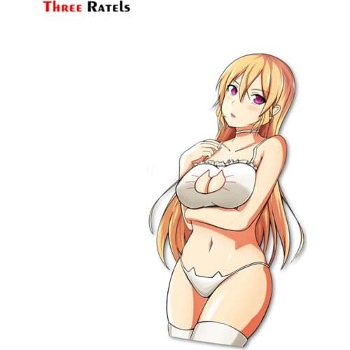 Three Ratels FC314 CAT KEYHOLE ERINA KISS Cute cartoon 3D Stickers for car laptop anime decal