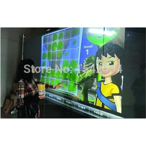 43 inch 2 points High quality black film interactive touch foil, transparent touch film