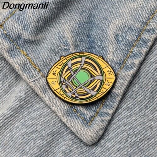 DMLSKY cool Men Lapel Pins Backpack Badge Clothes Pin Metal Hat Pin Gifts For Men Cool Tie Brooches M2413