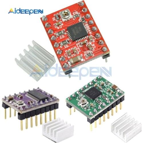 DRV8825 A4988 Stepper Motor Driver With Heat Sink Carrier Reprap 4-layer PCB 3D Printer Parts Replace A4988 Driver