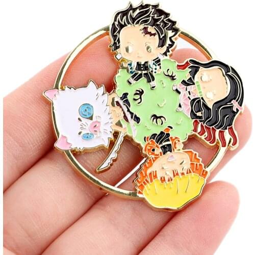 DZ2173 Japanese Anime Comics Creativity Enamel Pins Badge for Backpack Collar Lapel Pin Hat Jewelry Birthday Gifts for Friends