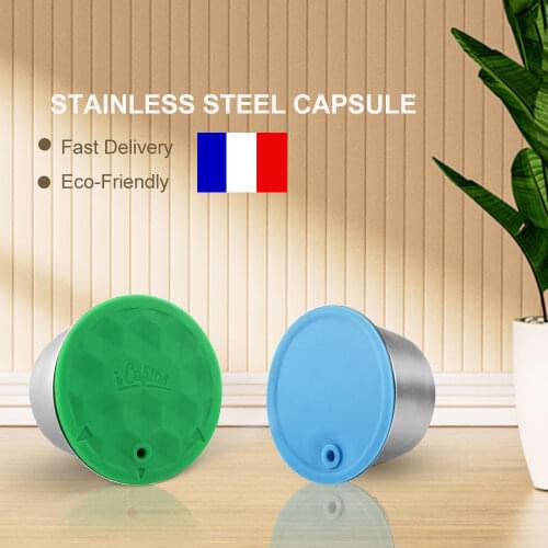 ICafilas Reusable Coffee Filter Stainless Steel Metal Reusable Capsule For Dolce Gusto Coffee Pods Refillable Espresso Maker