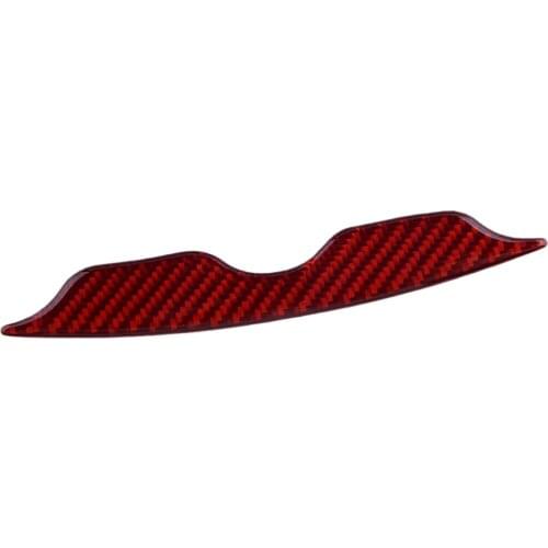 Car Red Carbon Fiber Central Console AC Accessories Cover Trim Fit For Nissan 370Z 2009 2010 2011 2012 2013 2014 2015 2016-2020