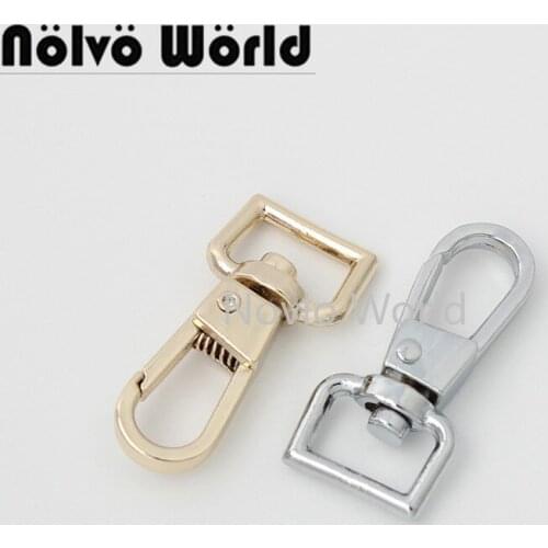 50 pieces 3 colors 10mm 3/8" 13mm 1/2"mall snap hook for chains bag metal swivel snap hooks shoulderbag accessories