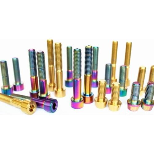 M10 Length 25mm/30mm/35mm/40mm/65mm/70mm Pitch 1.5mm Column Head GR5 Titanium Bolts Screws Motorcycle