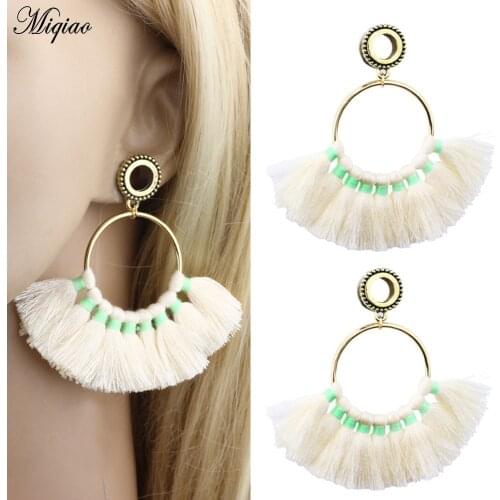 Miqiao 2 pcs Explosion Ear Extension Ear Extension Ear Fan-shaped Earrings Ear Plugs and Tunnels Body Piercing Jewelry