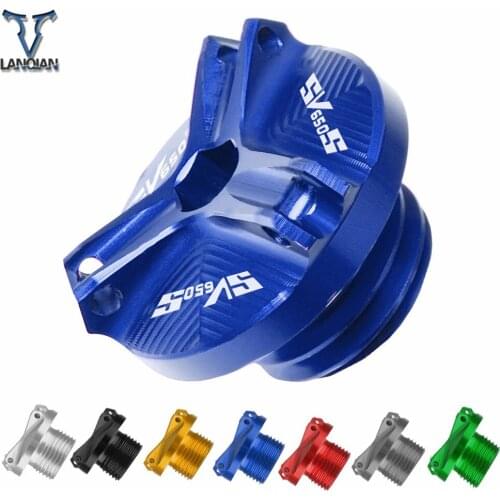 For SUZUKI SV650S 2003 2004 2005 2006-2012 Motorcycle Accessories Aluminum Motorbike Engine Oil Cup Plug Sump Cap Cover Engine