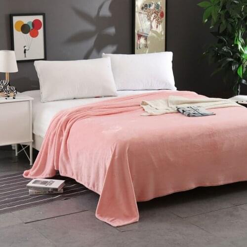 Soft thermal coral fleece blanket winter bed sheet bedspreads sofa knee blanket machine washable flannel blanket blankets