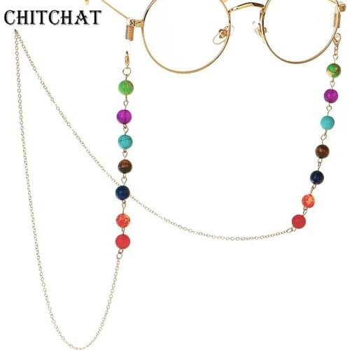 304L Stainless Steel 70CM corde chaine lunettes Sunglasses Strap Neck Band Eyeglass Lanyard Multicolor Chain For Glasses Holder