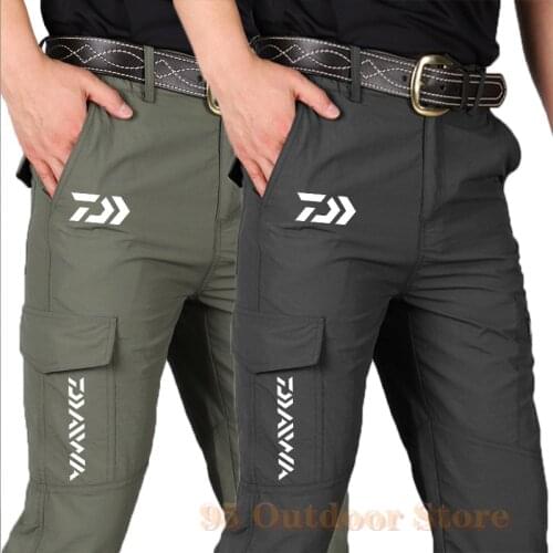 Daiwa Fishing Pants Waterproof Fishing Hiking Multi-Pocket Durable Outdoor Hunting Men Pants Tactics Trousers Fishing Clothing
