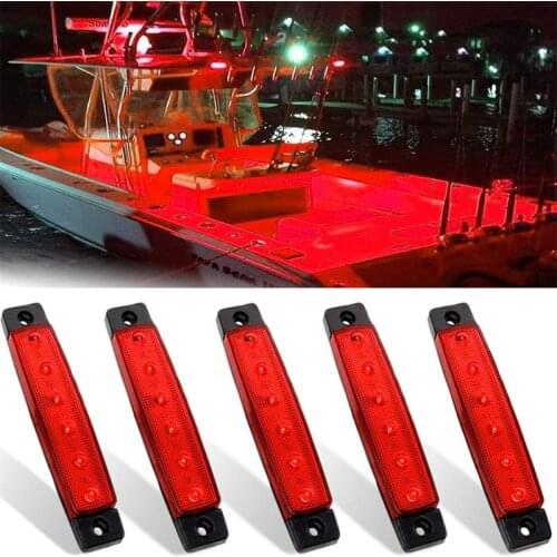 Marine Boat Lights 12v Waterproof Marine Courtesy Light Strip Deck Transom Cockpit Navigation Lighting for Fishing Pontoon Kayak