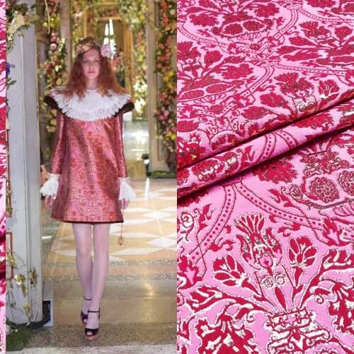 148*50cm palace three-dimensional yarn-dyed jacquard dress fabric high-end dress windbreaker jacket brocade fashion fabric