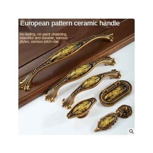 Vintage Meubels Handgrepen Elegant Brons Keukenkast Knoppen En Handgrepen Garderobe Kast Deurklink Kast Lade Trekt