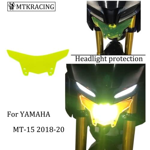 Mtkracing for YAMAHA MT-15 MT15 headlight protector cover screen lens 2019-2020