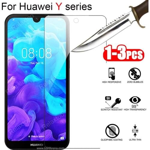 1-3 PCS Screen Protector For Huawei Y5 2019 Protective Glass For Huawei Y6 Pro 2019 Tempered Glass For Huawei Y7 Prime 2019 film