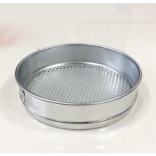 Aperture Lab Soil Standard Test Sieve Stainless Steel 200mm Diam Round holes 1/2/3/4/5/6/7/8/9/10/15/20/30mm