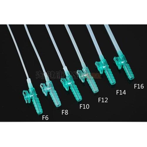 100pcs F8/F10/F12/F14/F16 Adult / child medical oral cavity sterile PVC suction catheter household Manual sputum aspirator tube