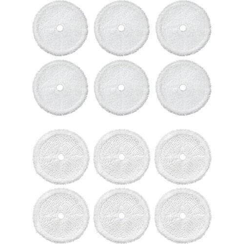 12PCS Vacuum Cleaner Parts Cleaning Cloth Mop Pads Fit for Bissell 3115 Sweeping Robot Vacuum Cleaner