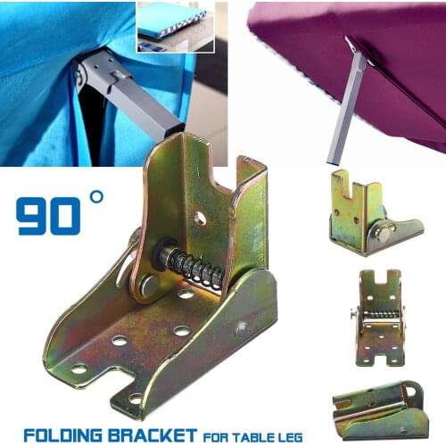 1X Pieghevole Gamba Tavolo Supporto Montaggio Auto Blocco Piedi Cerniere
