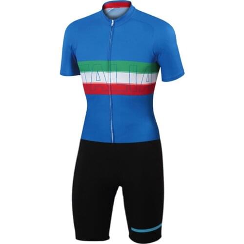 2021 ITALIA Skinsuit Cycling Clothing one piece Bodysuit Ropa Ciclismo MTB Bike Clothing Men outdoor wear # SK202100021711