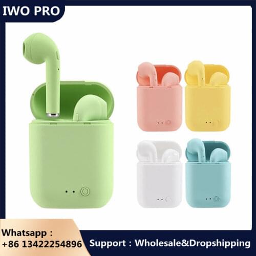 2021 Mini2 TWS Wireless Headphones Bluetooth 5.0 Earphones Matte Air Macaron Earbuds With Mic Charging Box Headset PK i12 i7s