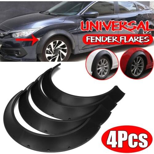 4PCS Flexible Universal Car Wide For Fender Flares Wheel Arches Extension For VW Golf MK5 MK6 MK7 For LEXUS IS200T IS250 IS350