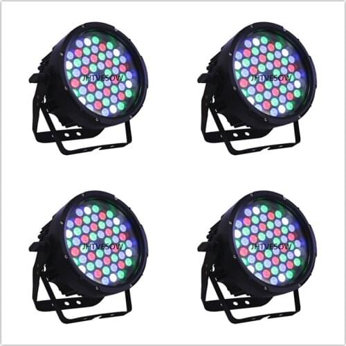 4pcs in box or in flight case 54x3w rgbw single color dmx par light outdoor led par 64 ip65 disco par lighting dj outside par