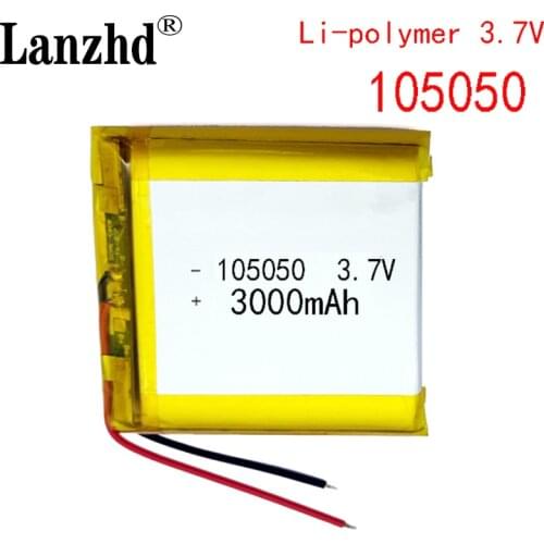 40pcs 3.7V polymer battery 105050 3000mAh infrared signal device video communication transmitter module battery