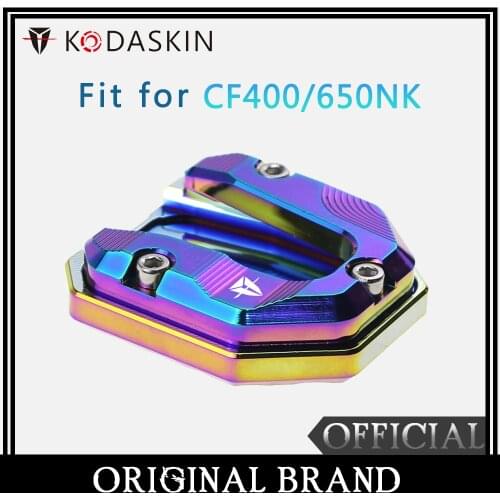 KODASKIN Motorcycle CNC Aluminum Side Stand Enlarge for FC400/650NK
