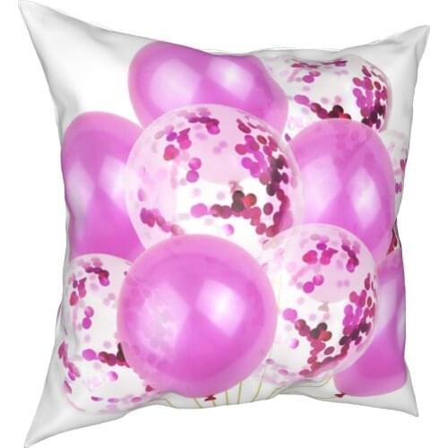 Banquet balloon decoration pillow case simple style 3D printing pillow case 45cm linen pillow case sofa decoration