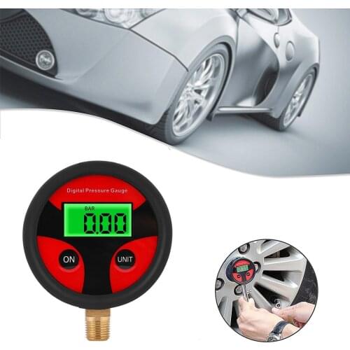 Digital Car Pressure Gauge Digital LCD Display LED Tyre Tire Air Pressure Gauge Meter for Car Truck Motorcycle