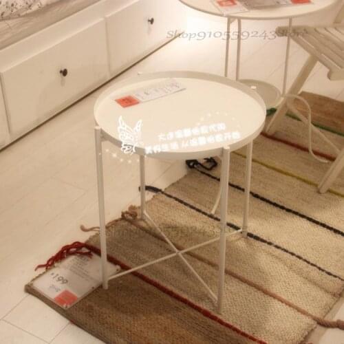 Round Table Coffee Table Round Steel Table Balcony Sofa Low Table Side Table