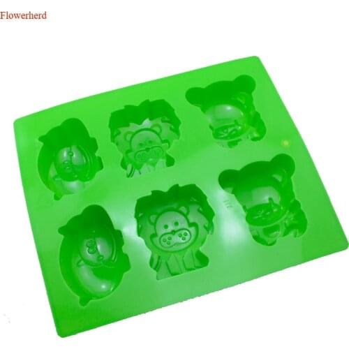 Bear Lion Hippo Shape Silicone Mold Handmade Soap Mold Fondant Cake Mold DIY Chocolate Candy Mold Cake Decorating Tools Bakeware