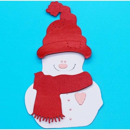 Christmas Snowman Metal Cutting Dies Scrapbooking Album Navidad Cards Making Decorative Crafts Embossing Stencil Dies