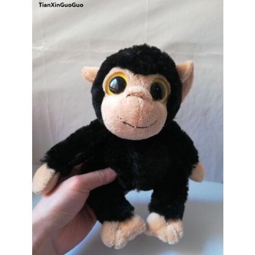 New style about 25cm black monkey plush toy, cartoon monkey soft doll childrens toy Christmas gift w0144