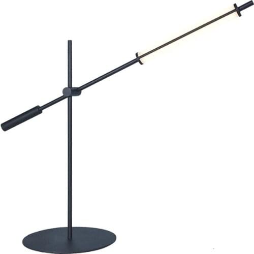 Portable Luminaire Contemporary Office Led Antique Copper Black Table Light Lamp Lamp abajur para quarto