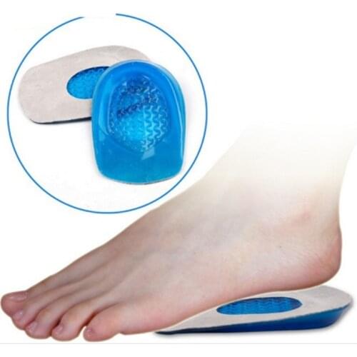 Silicone Gel Insoles Heel Cushion Soles Relieve Foot Pain Protectors Spur Support Shoe Pad Feet Care Inserts