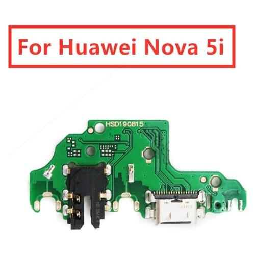 For Huawei Nova 5i USB Charger Port Dock Connector PCB Board Ribbon Flex Cable Charging Port Component Replacement Spare P