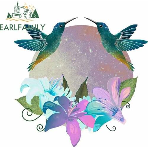 EARLFAMILY 13cm x 9.8cm for Hamming Bird Vinyl Car Stickers Fine Decoration Auto Camper Scratch-proof Decal JDM Graffiti Sticker