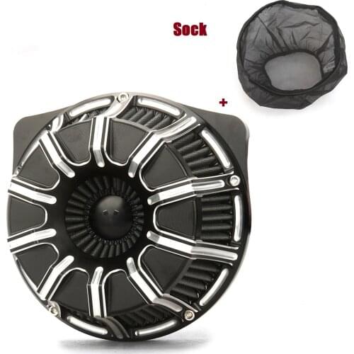 Rain Socker Cover Gauge Air Filter Cleaner Intake Element Fit For harley Touring Trike FLHX FLHT FLHR FLTR 2008-2016