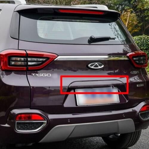Rear License Plate Upper Decoration Strip Trunk Frame Decorative Sequins For Chery Tiggo 4