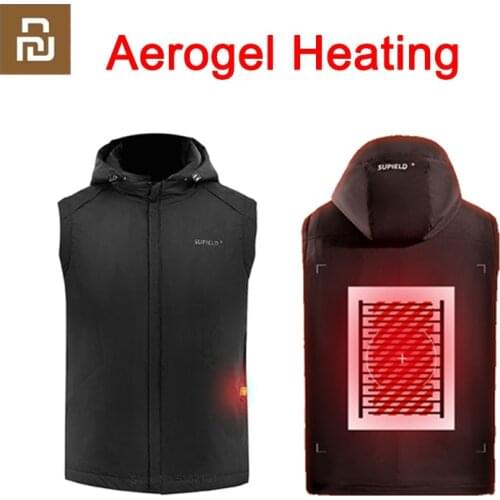 SUPIELD Aerogel Cold Resistance Areas Heated Vest Electric Heating Vest Thermal Warm Heating Clothes Winter USB Heated Jacket