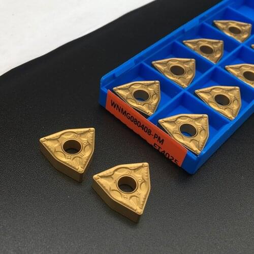 10PCS WNMG080408 PM FT4025 High Quality External Turning Tool Carbide turning inserts Machine Tool Accessories For Steel