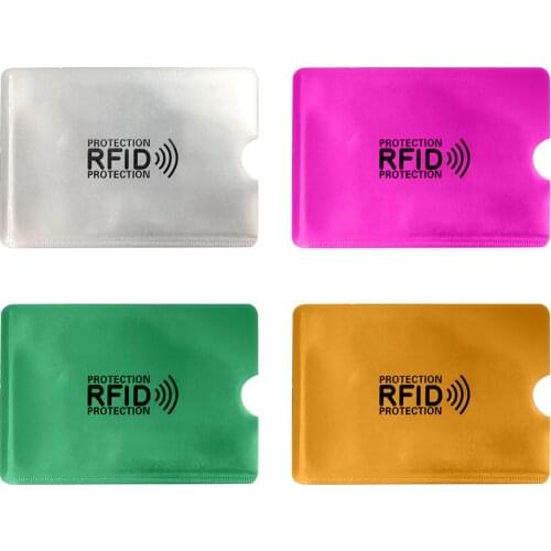 2/10Pcs Anti RFID Reader Lock Wallet Locking Credit Id Card Holder Bank Protective Aluminum Metal Card Case Support NFC 6.2*9.2