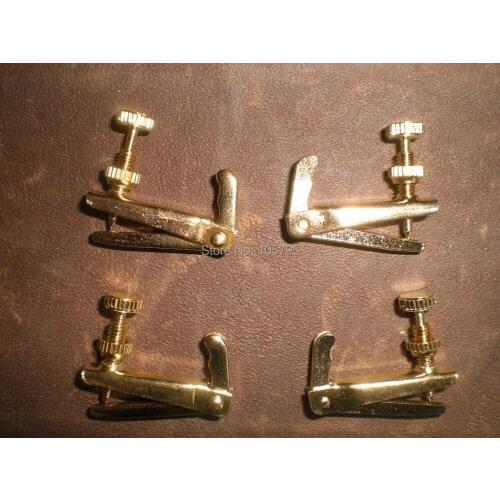 20 PCs Gold Color Violin String Adjuster for 3/4 to 4/4