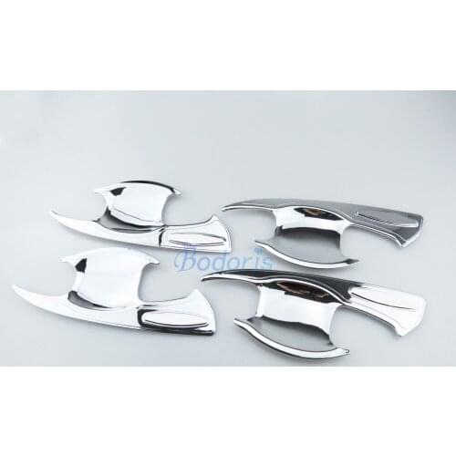 Accessories For Toyota Fortuner SW4 2016 2017 2018 Door Handle Bowl Insert Cover Trim Panel Chrome Detector Car Styling