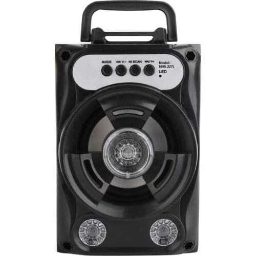 Large Size Bluetooth Speaker Wireless Sound System Bass Stereo with LED Light Support TF Card FM Radio Outdoor Sport Travel