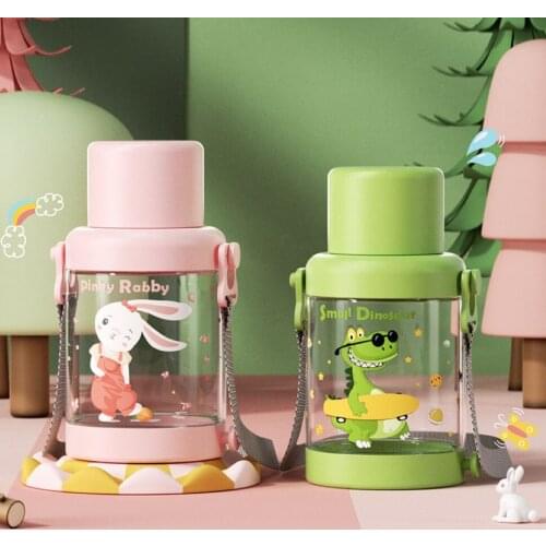 1000ml Large Capacity Tour Cute Plastic Water Bottle Outdoor Sports Fitness Portable Leak Proof Water Cup Cap For Drinking Mug