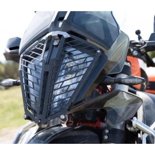 Quick-release aluminum headlight shield for 790 Adventure / R
